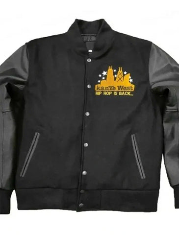 Warren Kanye West The College Dropout Varsity Letterman Jacket