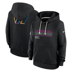 Washington Commanders Black 2025 Dri-FIT Hoodie