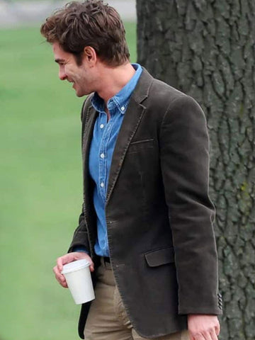 We Live in Time 2024 Andrew Garfield Black Blazer
