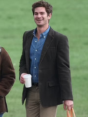 We Live in Time 2024 Andrew Garfield Black Blazer