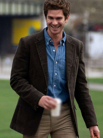 We Live in Time 2024 Andrew Garfield Black Blazer