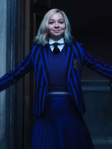 Wednesday Emma Myers Blue Blazer