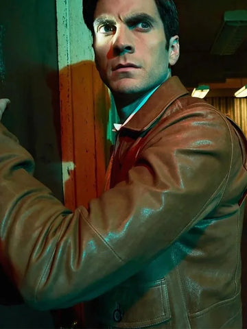 American Horror Story S05 Edward Mordrake Brown Jacket
