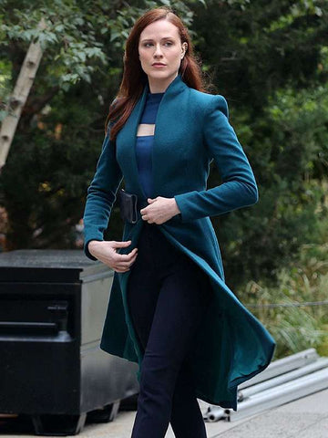 Westworld Season 4 Evan Rachel Wood Blue Coat