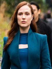 Westworld Season 4 Evan Rachel Wood Blue Coat