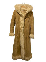 Vintage 70s Penny Lane Shearling Leather Coat