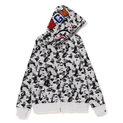 White Bape Camo Fleece Hoodie