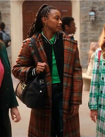 Whitney The Sex Lives of College Girls S03 Plaid Coat