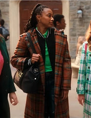 Whitney The Sex Lives of College Girls S03 Plaid Coat