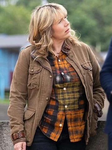 Whitstable Pearl Kerry Godliman Brown Jacket