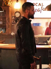 Mike McGuire Whitstable Pearl S03 Black Leather Jacket