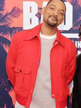 Bad Boys Ride Or Die Will Smith Red Bomber Jacket