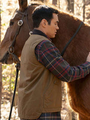 Ramón Rodríguez Will Trent S03 Brown Vest