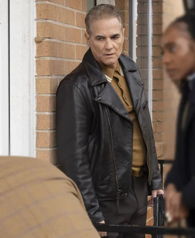 Will Trent S03 Yul Vazquez Leather Jacket