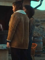 Wingwomen Adèle Exarchopoulos Shearling Leather Jacket