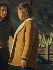 Wingwomen Adèle Exarchopoulos Shearling Leather Jacket