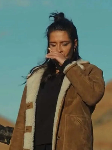 Wingwomen Adèle Exarchopoulos Shearling Leather Jacket