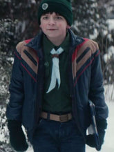 Winslow Fegley 8 Bit Christmas Blue Jacket