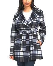 Theory Women's Belted Overlay Multi Alps Plaid