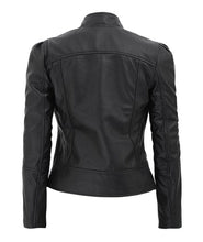 Women’s Slim Fit Black Leather Jacket