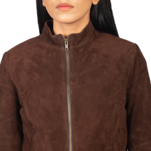Rumella Mocha Suede Jacket Women, Brown