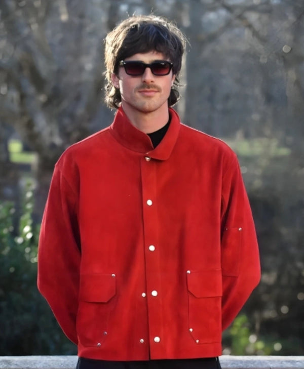 Wuthering Heights Event Jacob Elordi Red Jacket