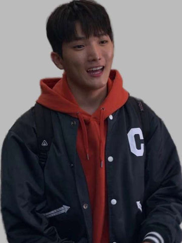 Dae XO Kitty Black Varsity Jacket
