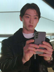 Min Ho XO Kitty S01 Shearling Black Leather Jacket