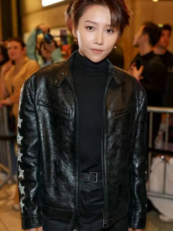 Xin Liu 2024 iHeartRadio Music Awards Leather Jacket