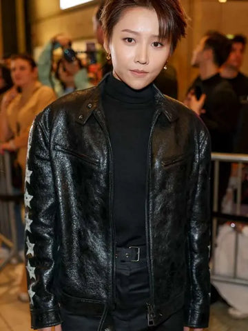Xin Liu 2024 iHeartRadio Music Awards Leather Jacket