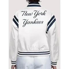New York Yankees White Starter Varsity Jacket