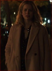 You Guinevere Beck Pale Pink Long Trench Coat