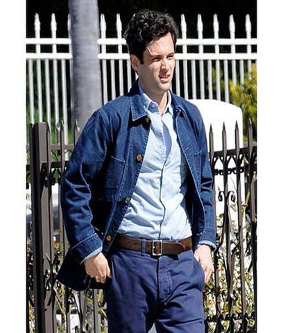 Penn Badgley You S02 Joe Goldberg Blue Denim Jacket