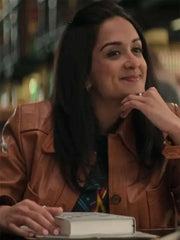 You S04 Amy-Leigh Hickman Brown Leather Jacket