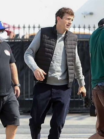 Ashton Kutcher Your Place or Mine Black Vest