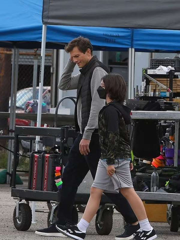 Ashton Kutcher Your Place or Mine Black Vest