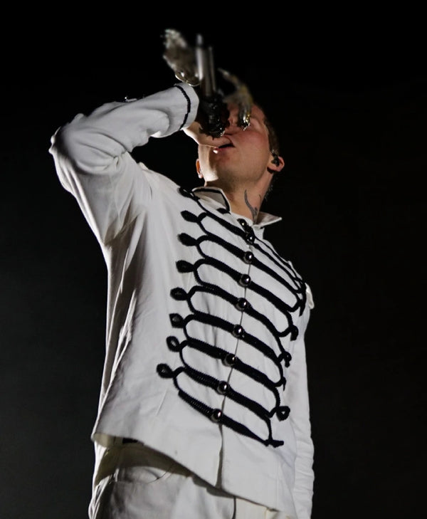 Yung Lean White Military Costume Jacket