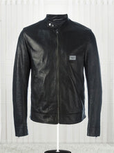 Men’s Zipped Black Leather Jacket