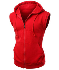 Michael B Jordan Creed II Red Hoodie Vest
