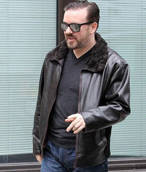 After Life Ricky Gervais Leather Jacket