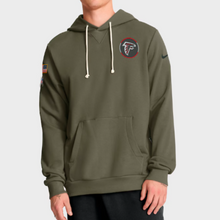 Atlanta Falcons Olive 2025 Salute to Service Sideline Hoodie
