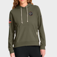 Atlanta Falcons Olive 2025 Salute to Service Sideline Hoodie