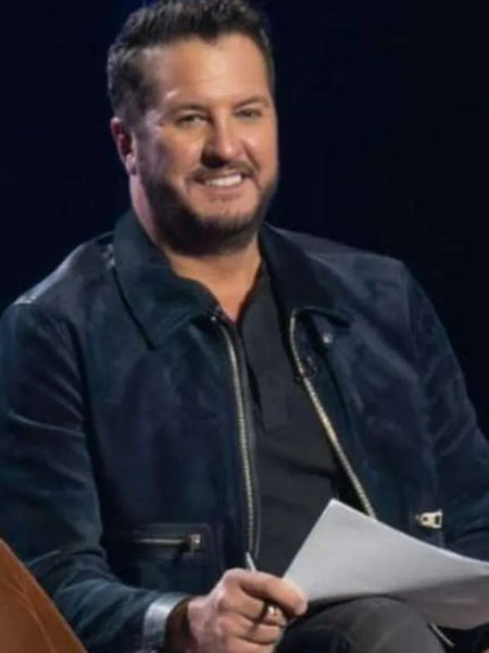 American Idol S22 Luke Bryan Suede Jacket