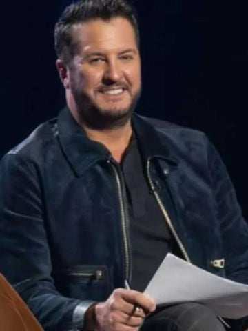 American Idol S22 Luke Bryan Suede Jacket