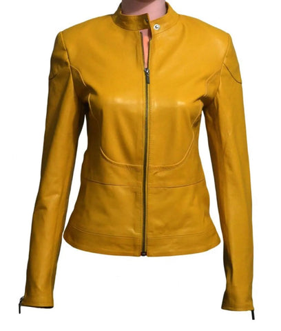 Ninja Turtles Megan Fox Yellow Leather Jacket