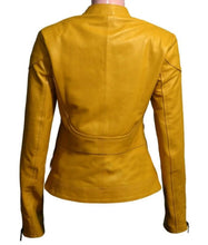 Ninja Turtles Megan Fox Yellow Leather Jacket