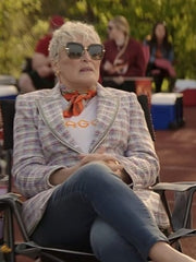 Back in Action 2025 Glenn Close Tweed Blazer