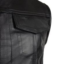 Beck Men's 566 Horsehide Leather Motorcycle Black Vest