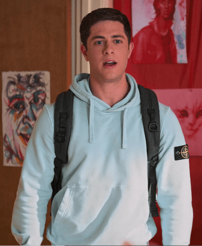 Never Have I Ever S03 Ben Gross Sky Blue Hoodie