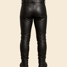 Black Medieval Leather Pants for LARP and Renaissance Costume